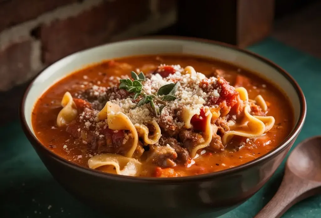 Spicy Lasagna Soup