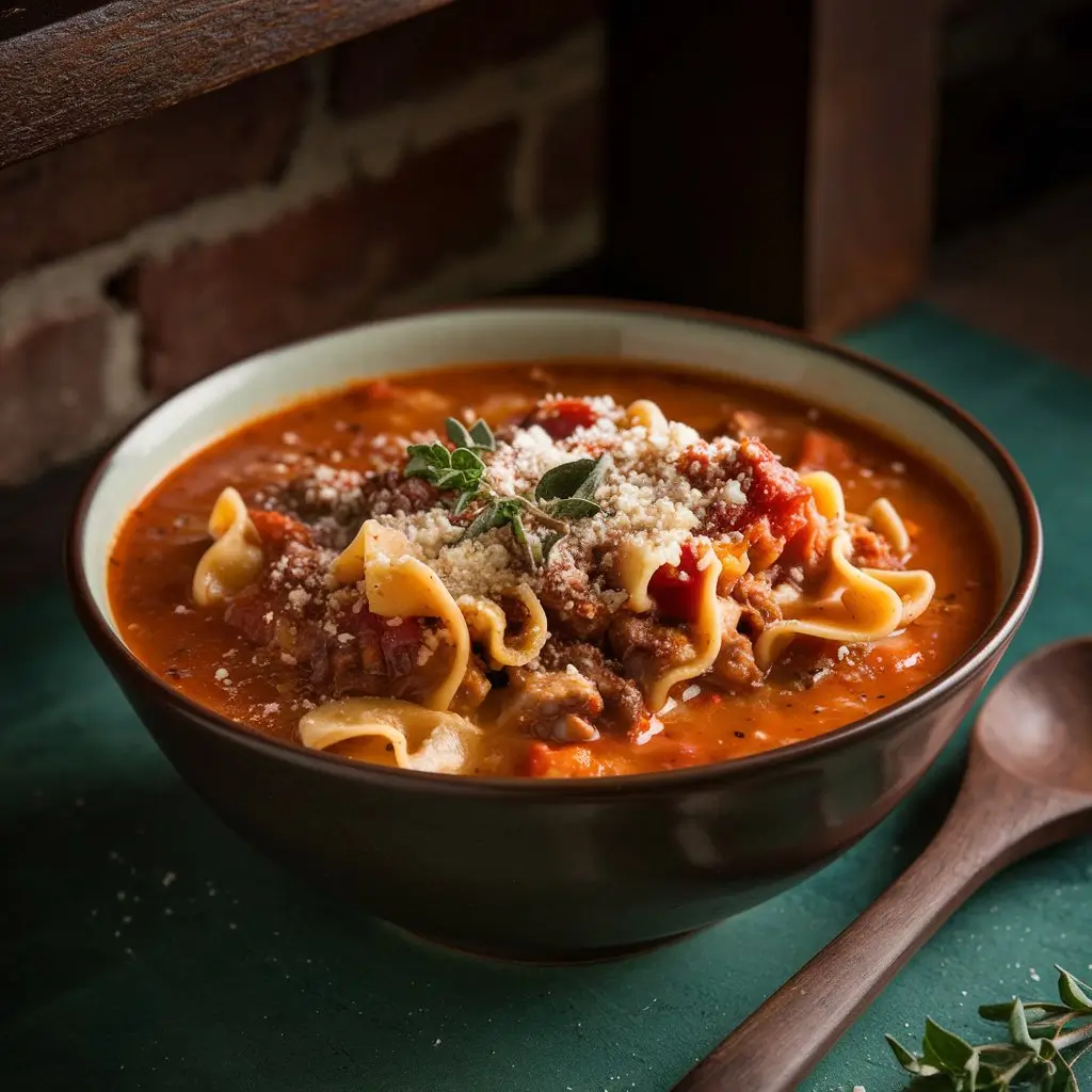 Spicy Lasagna Soup