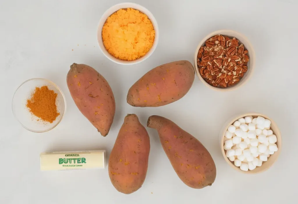 Texas Roadhouse Loaded Sweet Potato Ingredients